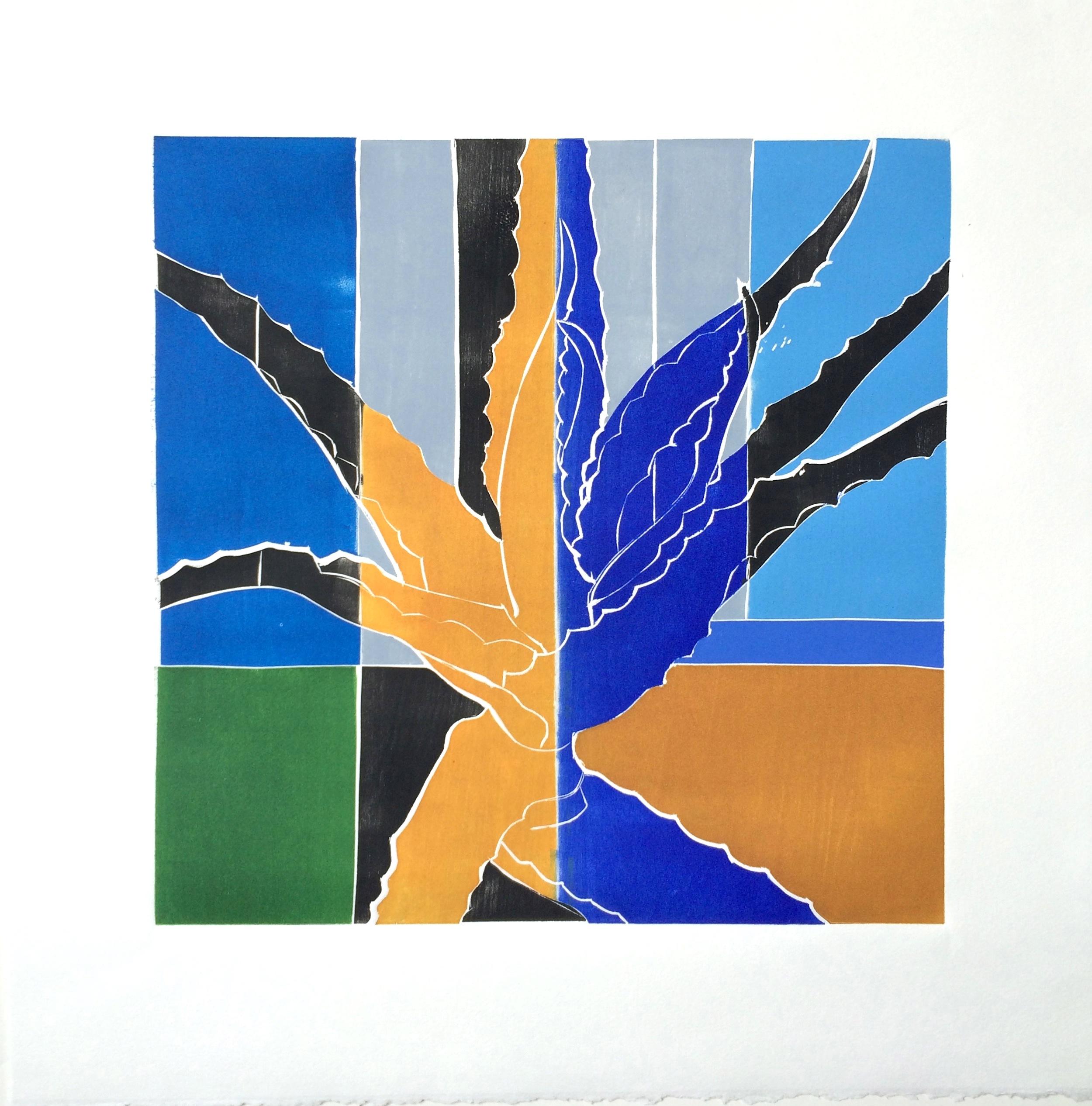 Aloe-Tag (Blau), Still-Life Print, von Robert Kushner