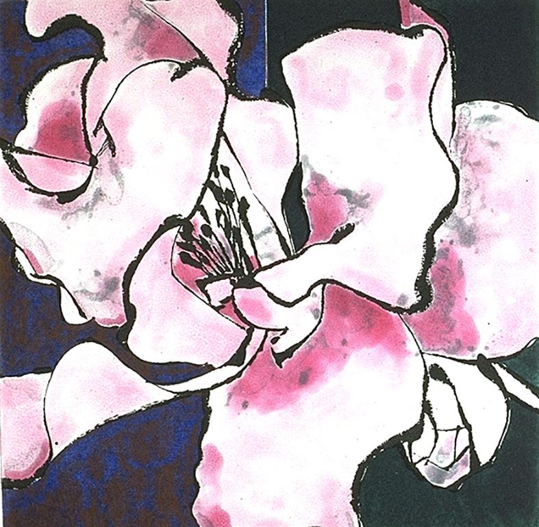 Robert Kushner Landscape Print - Camellia Pink