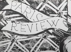 Paris Review, Surrealist Modern Lithograph by Robert Kushner