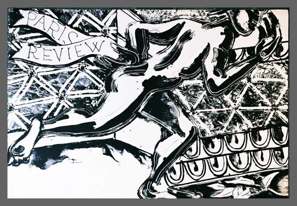 Robert Kushner, abstraction for the Paris Review Lithograph hand signed 142//200