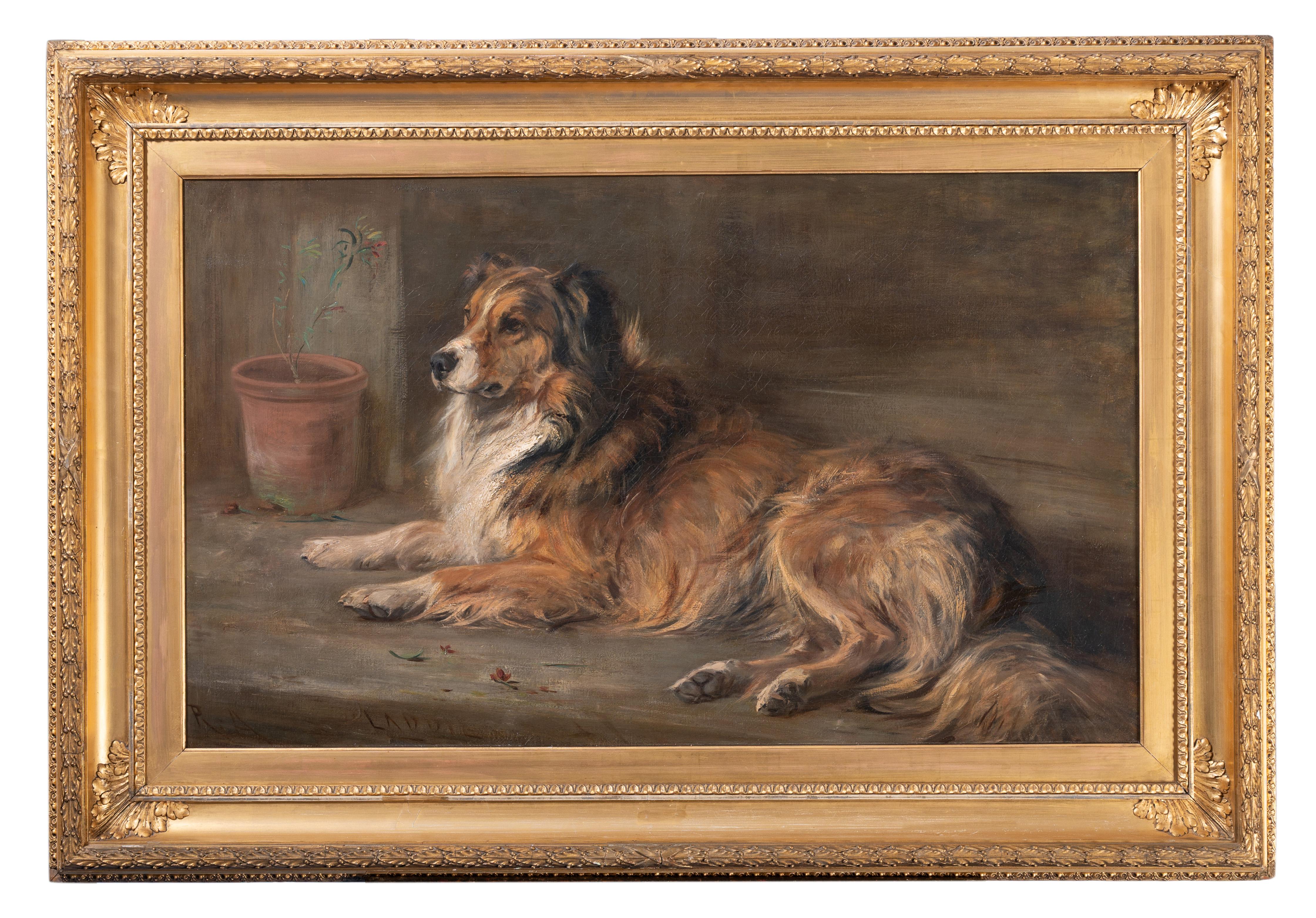 Animal Painting de Robert L. Alexander - 'Laddie', un collie