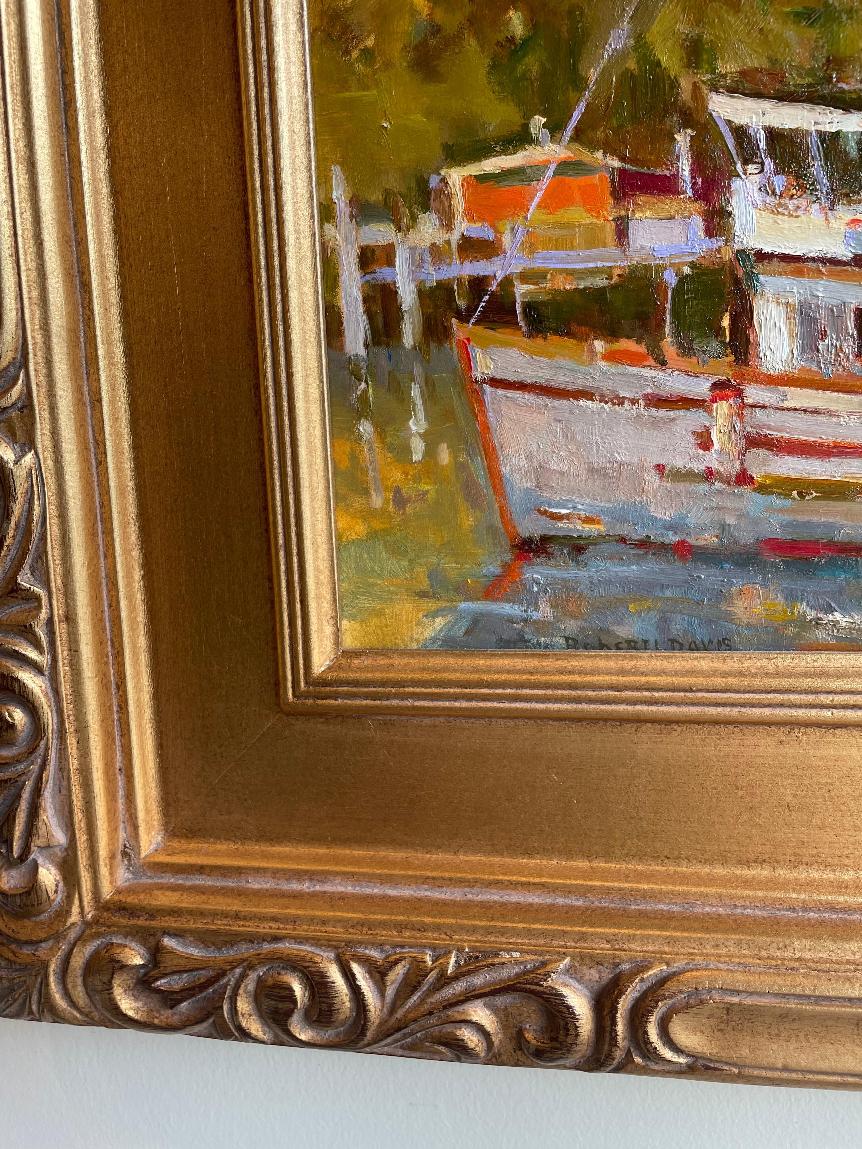 Ab zur Arbeit (Impressionismus), Painting, von Robert L. Davis