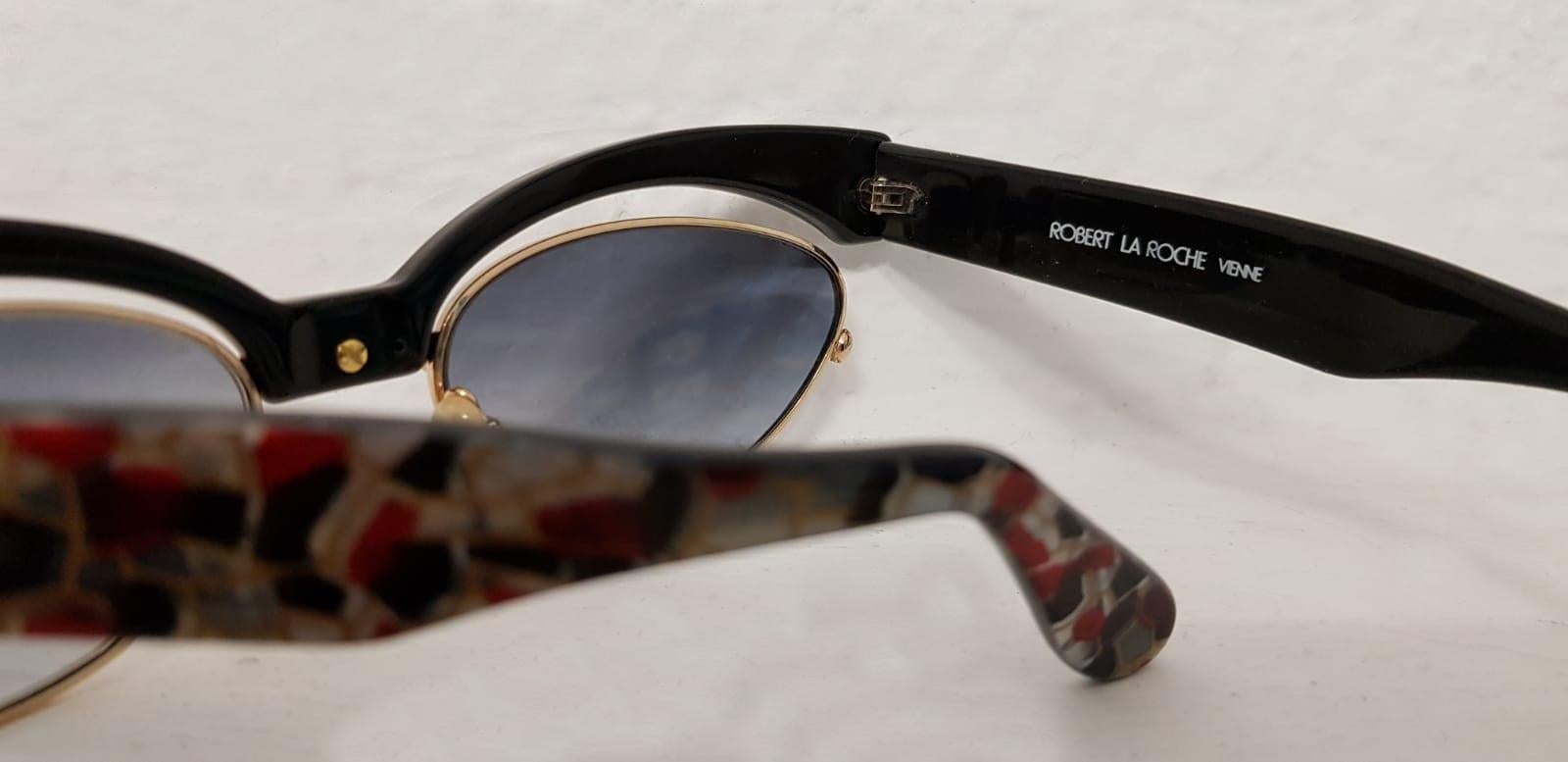 Robert La Roche Combo 7 Sunglasses, 1980s   In New Condition For Sale In Madrid, Spain