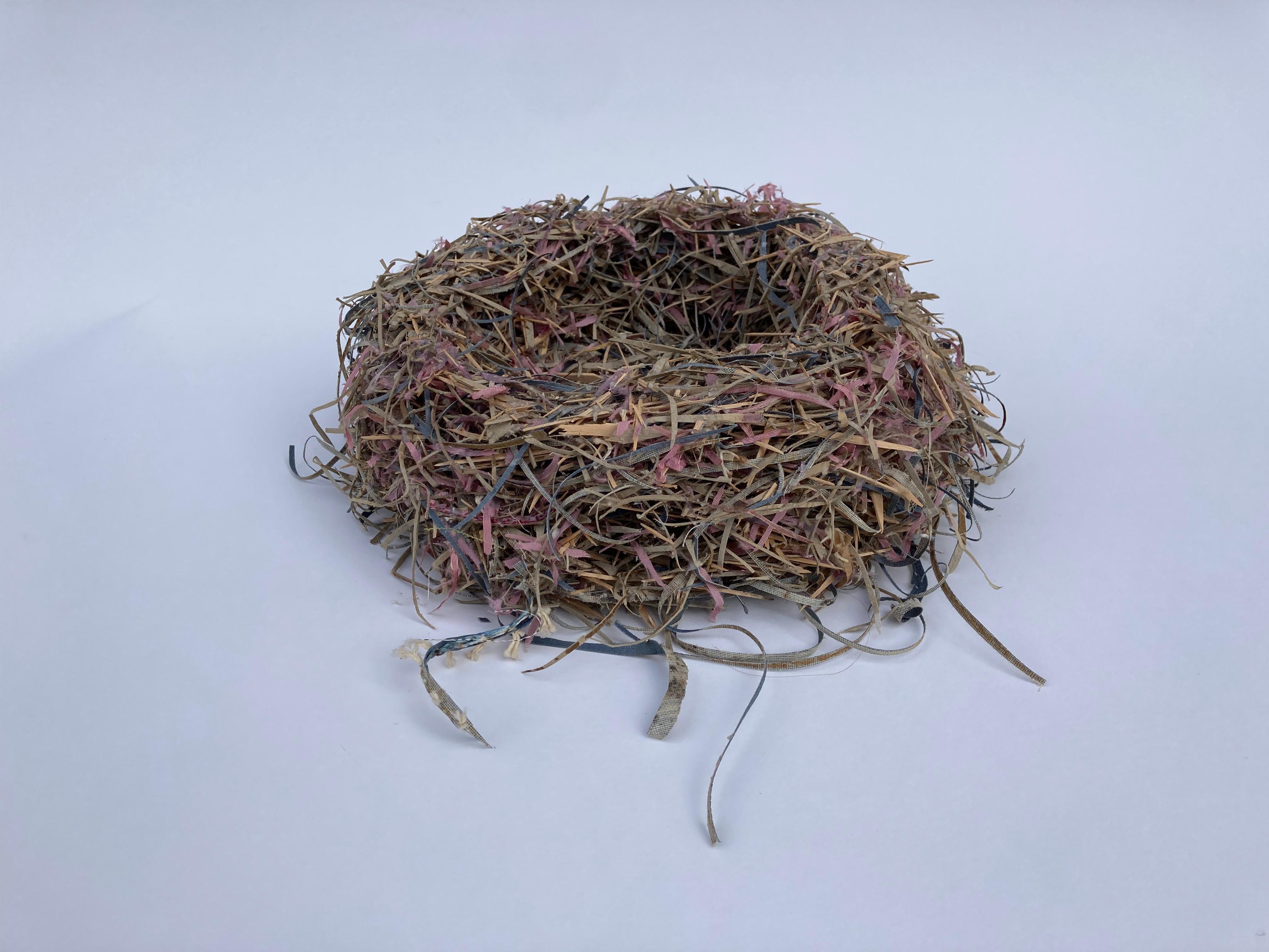 Robert Lach Figurative Sculpture - Recycled sculpture: 'Nest 6'