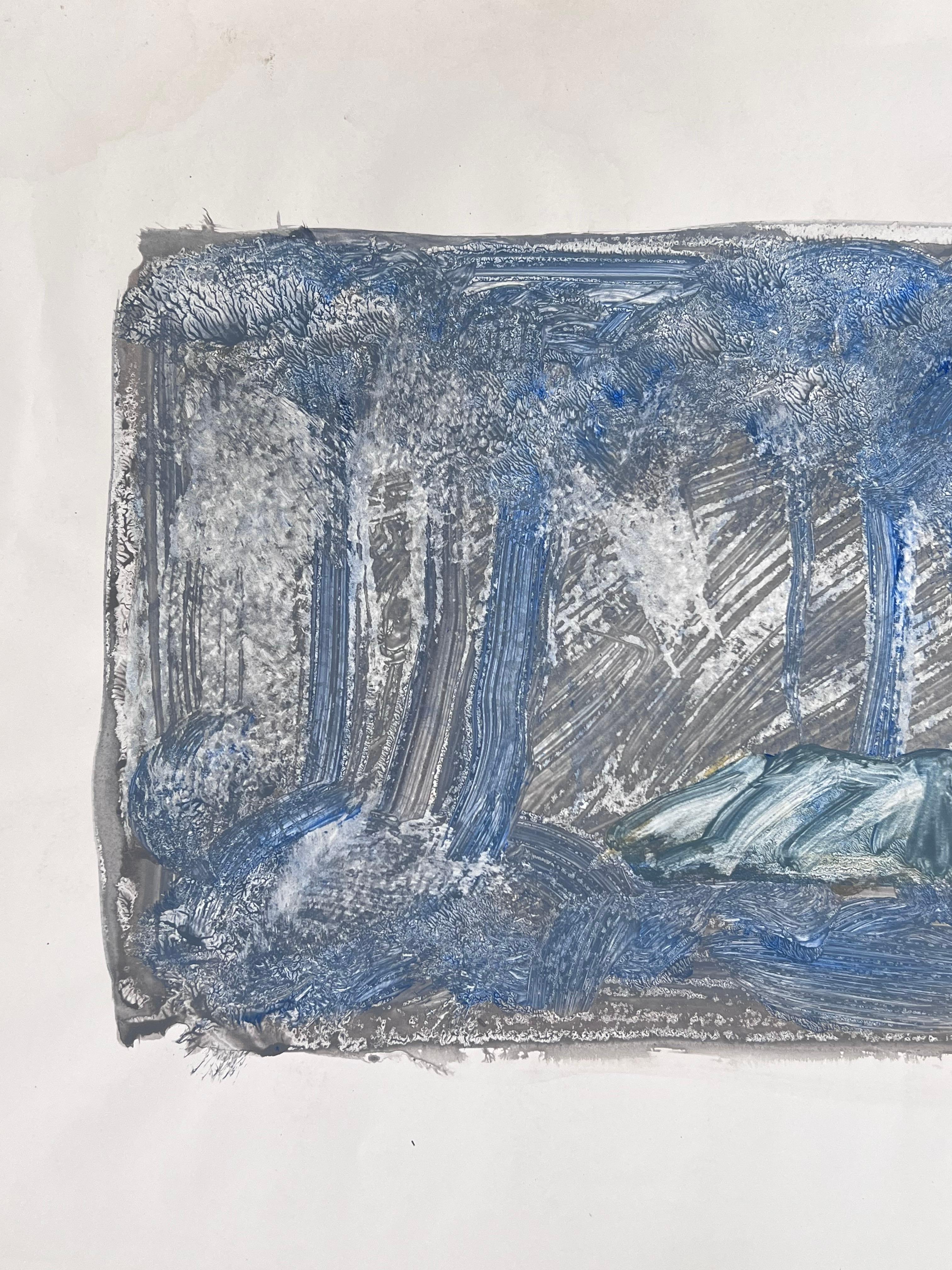 Original French Artwork 
by Robert Ladou (French 1929-2014)
original acrylic painting on artist paper, unframed
size: 12 x 19 inches
condition: very good
provenance: from the artists estate in France
