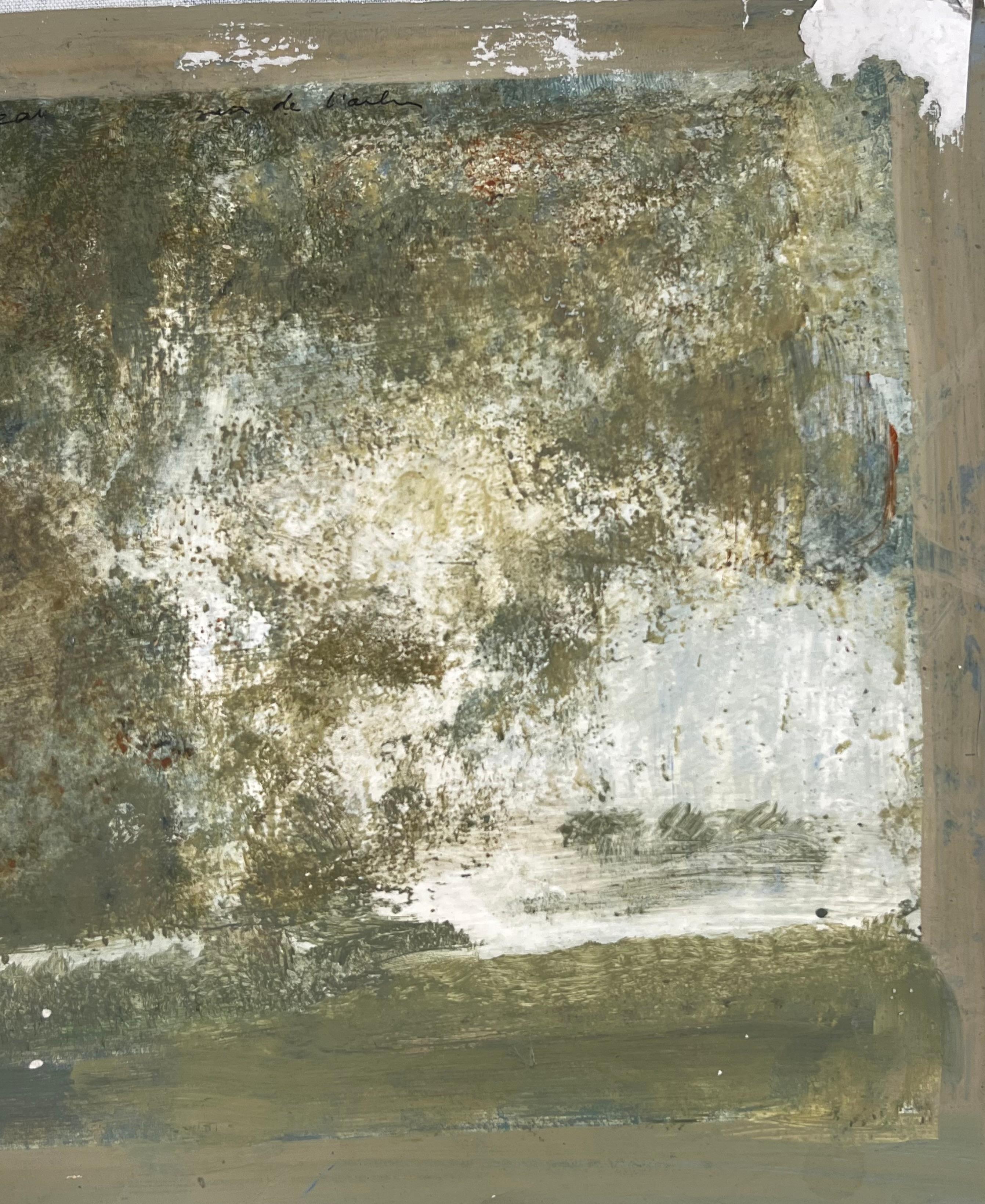 Original French Artwork 
by Robert Ladou (French 1929-2014)
original acrylic painting on artist paper, unframed
size: 11.5 x 15 inches
condition: very good
provenance: from the artists estate in France

