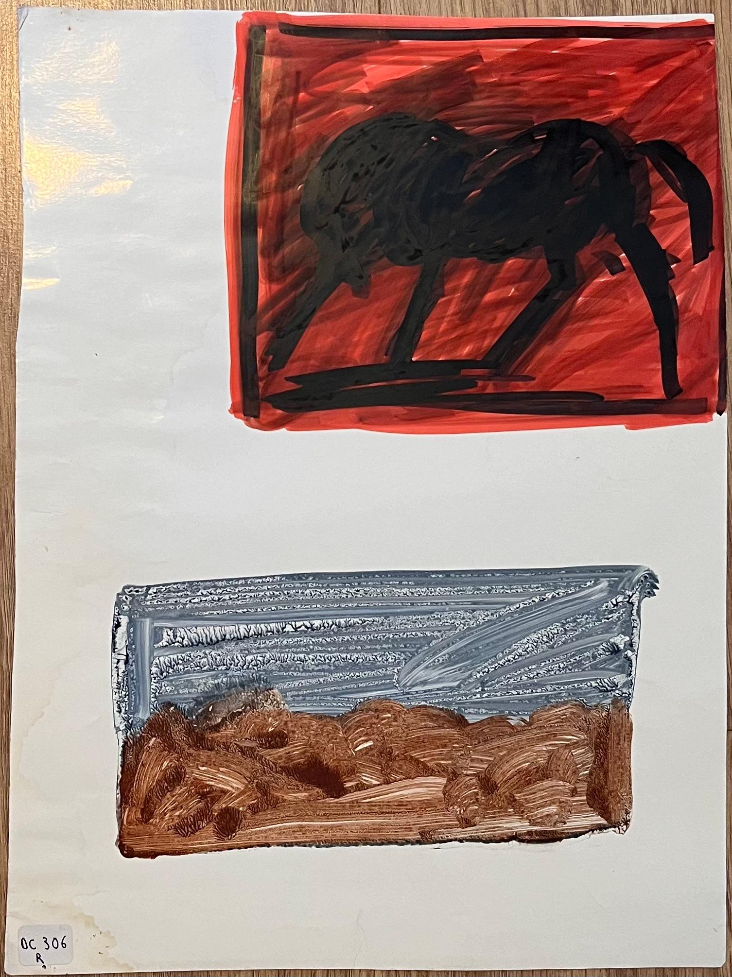 Retrato abstracto original francés en venta 1
