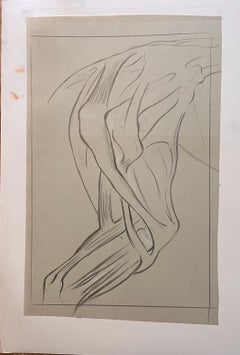 Französische Anatomische Studie eines Pferdes mit Hindbeinen, Original
