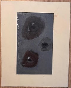 Original French Anatomical Study of Horse's Eyes