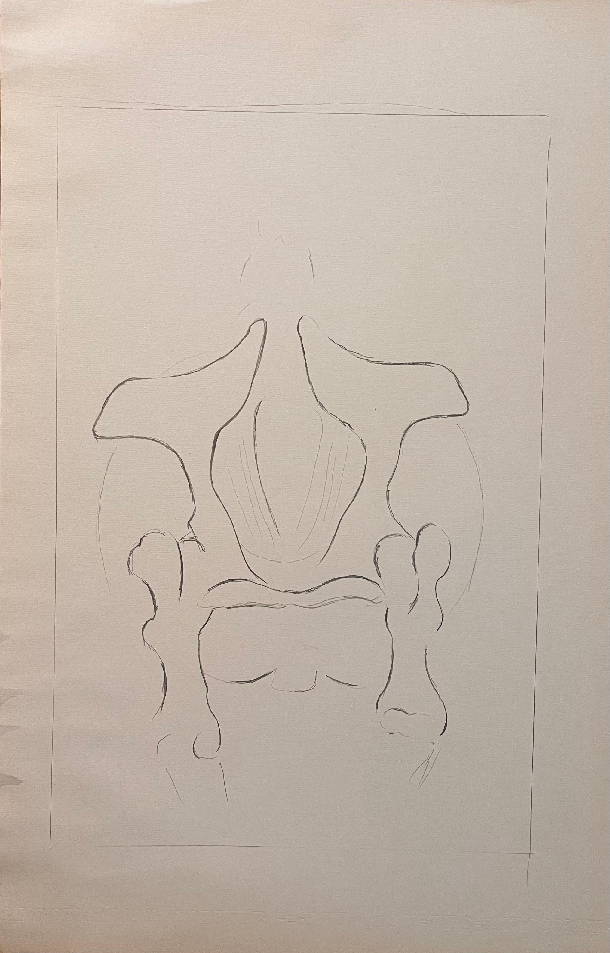 Animal Art de Robert Ladou - Estudio anatómico original francés de la cintura pélvica del caballo