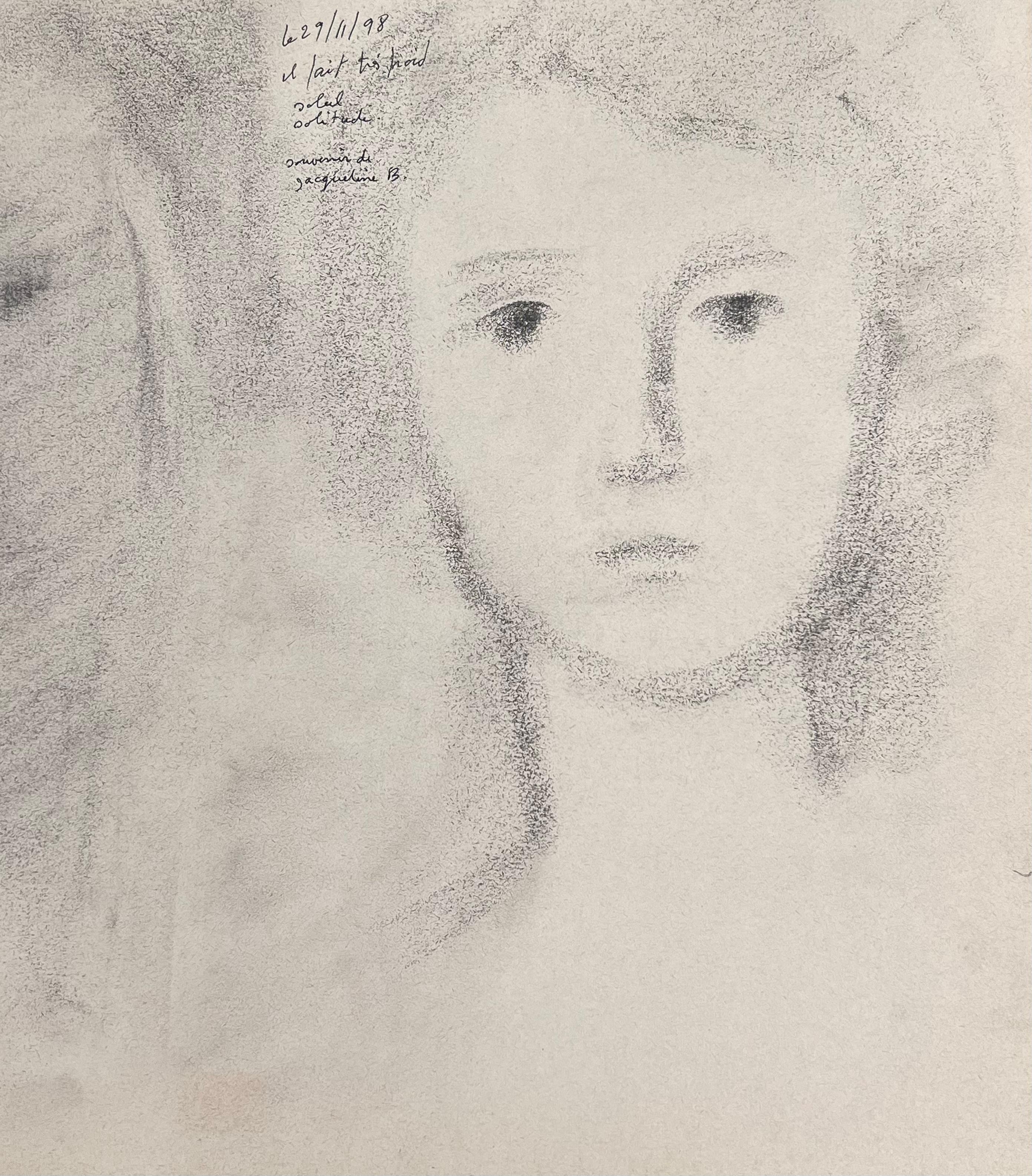 Œuvres d'art originales françaises 
par Robert Ladou (français 1929-2014)
dessin original au crayon sur papier d'artiste, non encadré
taille : 11 x 17 pouces
état : très bon
provenance : de la succession de l'Artistics en France
