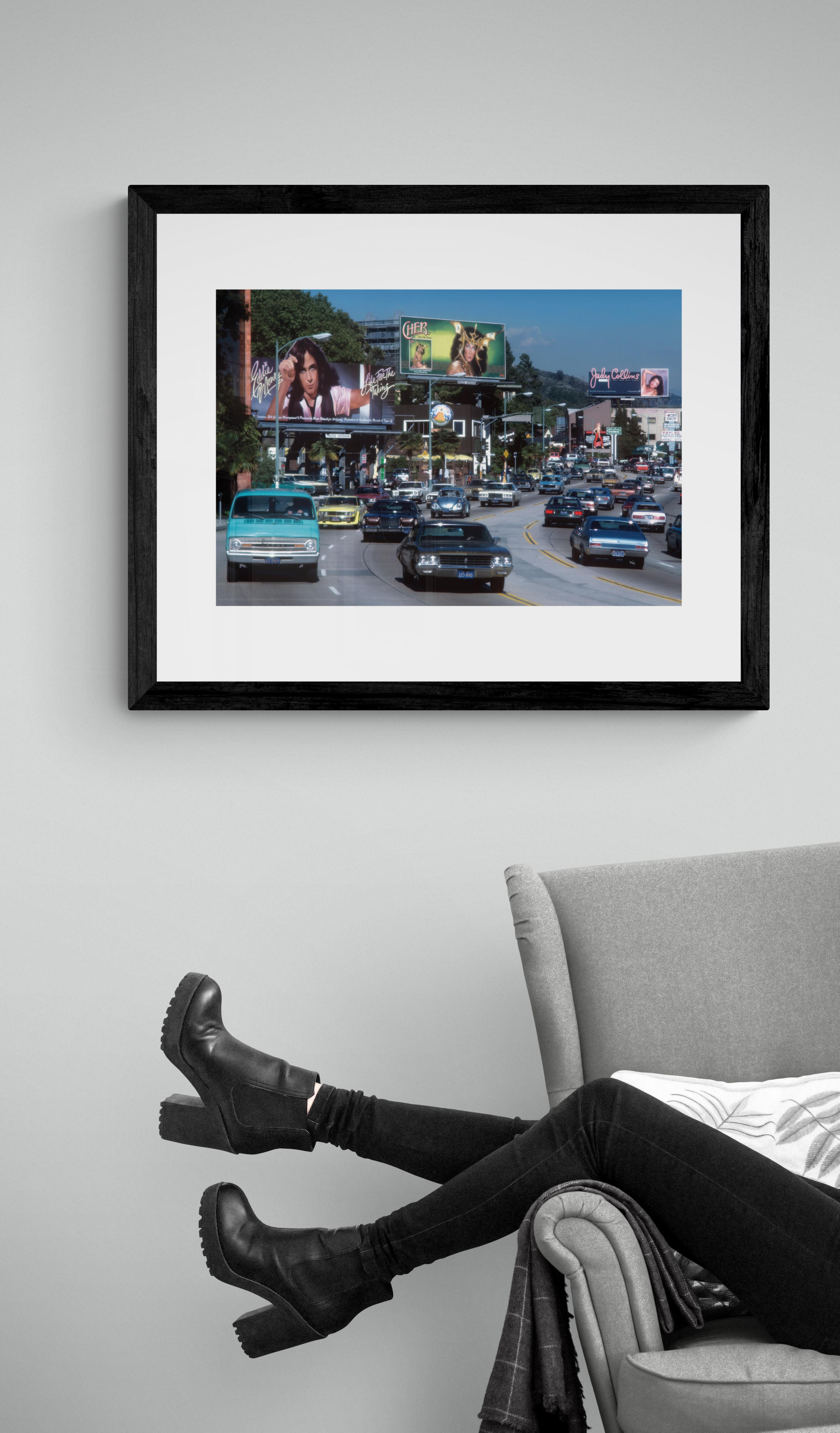 Sunset Strip mit drei Billboards von Robert Landau - Rock Billboards im Angebot 1