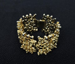 Robert Larin Brutalist Modernist Sculptural Bracelet, Canadian Art Jewelry