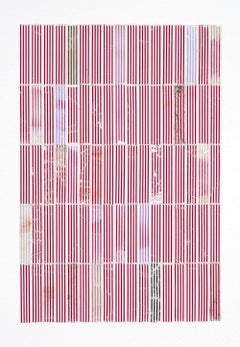 Basic Stripes, 2009, Robert Larson, Discarded cigarette packaging, Paper