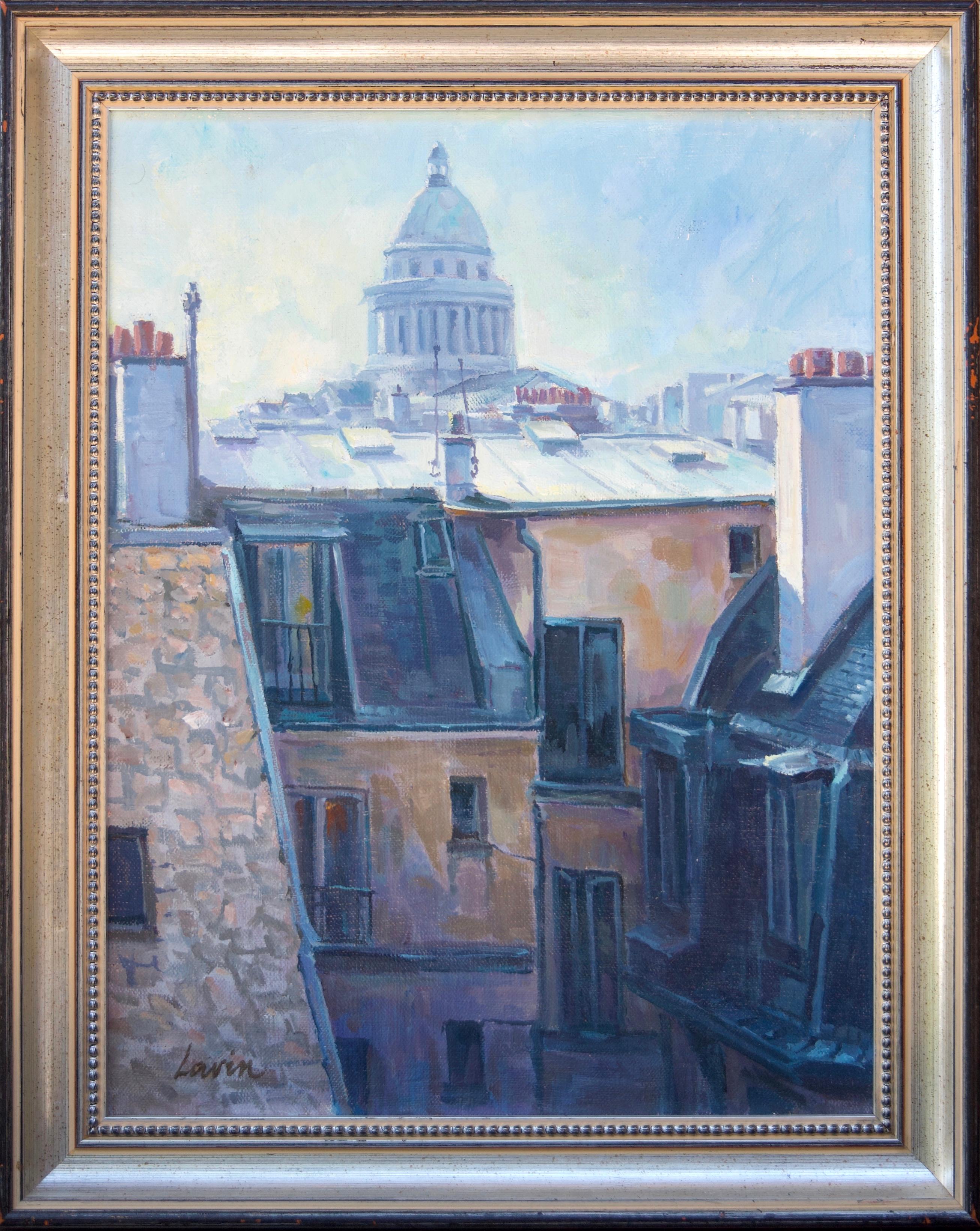 Dawn at the Capital - Painting by Robert Lavin