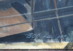 "Shipyard" Realist Industrial Landscape