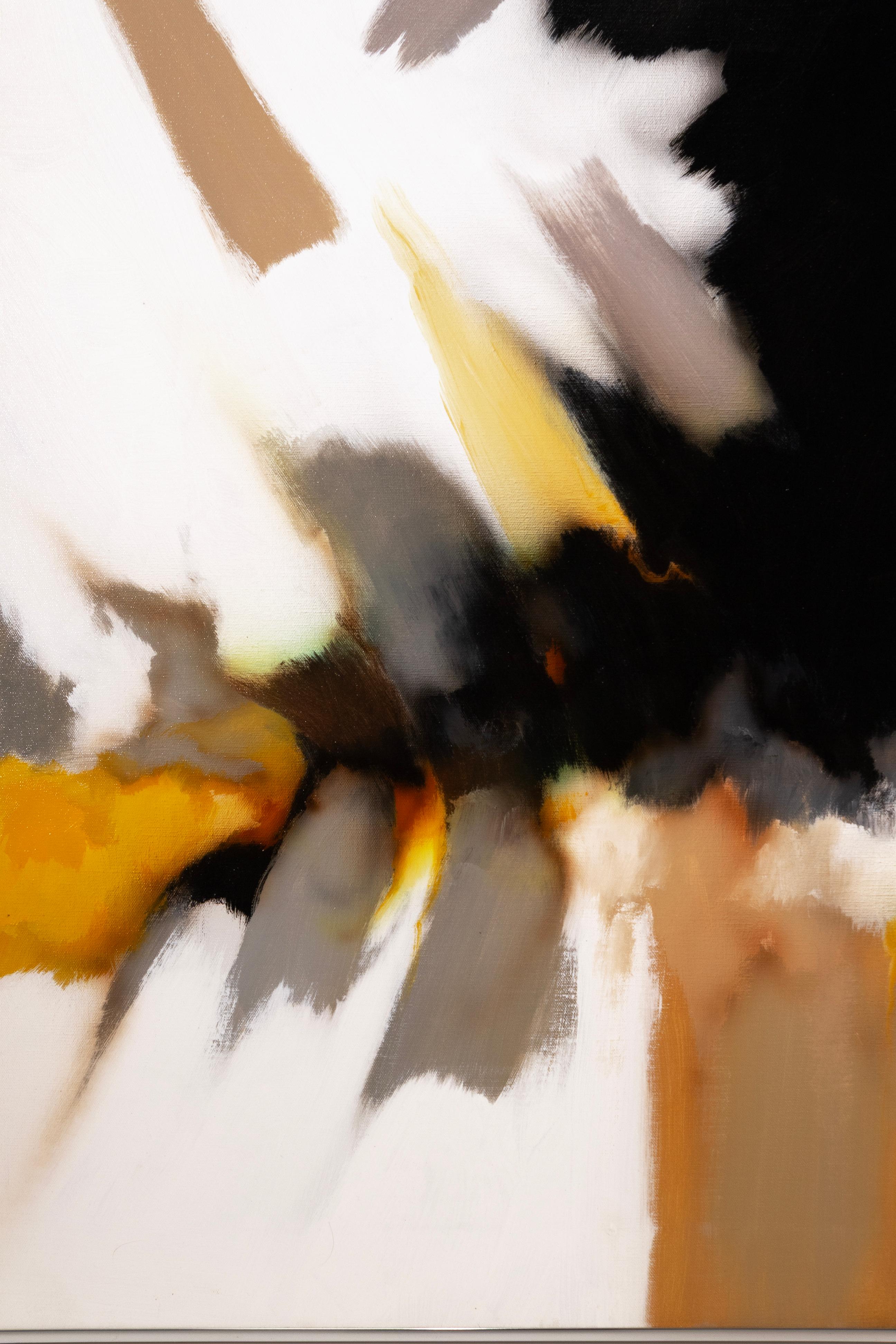 American Robert Lawson - Cool Splash, 1950 Signed Modern Oil on Canvas Abstract Painting For Sale