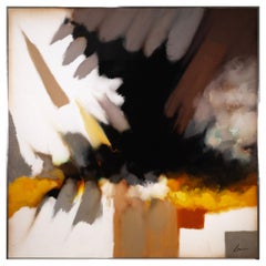 Robert Lawson - Cool Splash, 1950 Signed Modern Oil on Canvas Abstract Painting