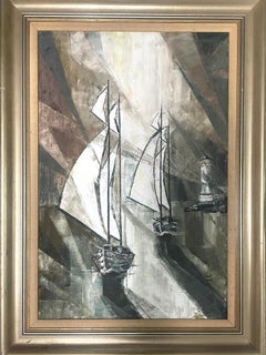 “Sailboats and lighthouse”