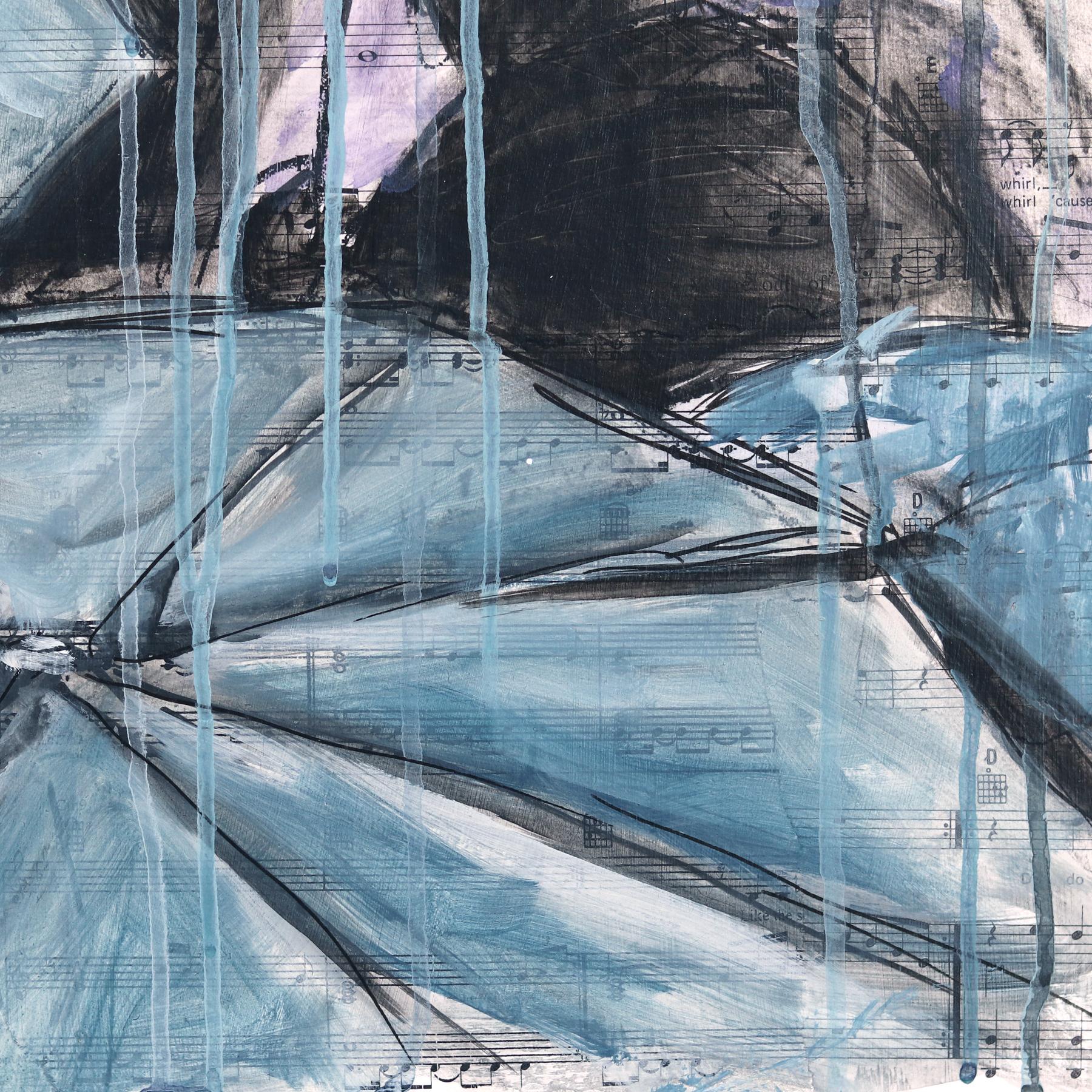 Foundations of Insight – Original Moody Mixed Media Surrealistische figurative Kunst im Angebot 6