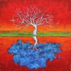 Déjame olvidar - Arte surrealista original en técnica mixta
