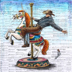 The Dynamics of Perception - Colorful Mixed Media Surrealist Figurative Art