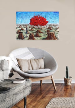 The Roots of Insight - Original Mixed Media Surrealist Art