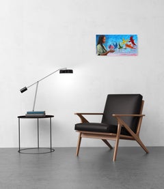 Your Heart Knows The Way - Colorful Figurative Birds Original Art