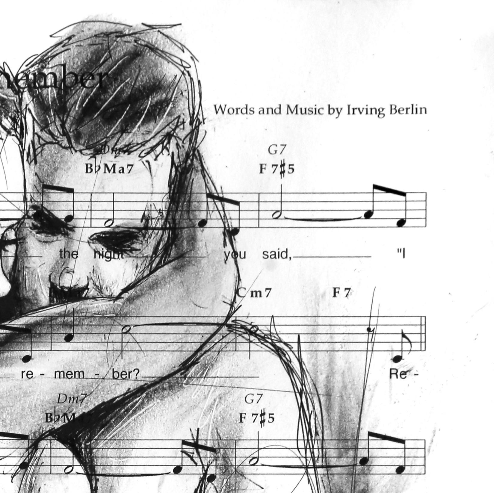Let The Memory Live – Original Kohle auf Bleistift Musik (Surrealismus), Art, von Robert Lebsack