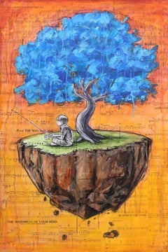 «Within Restless Dreams»: arte figurativo surrealista con paisajes coloridos y originales