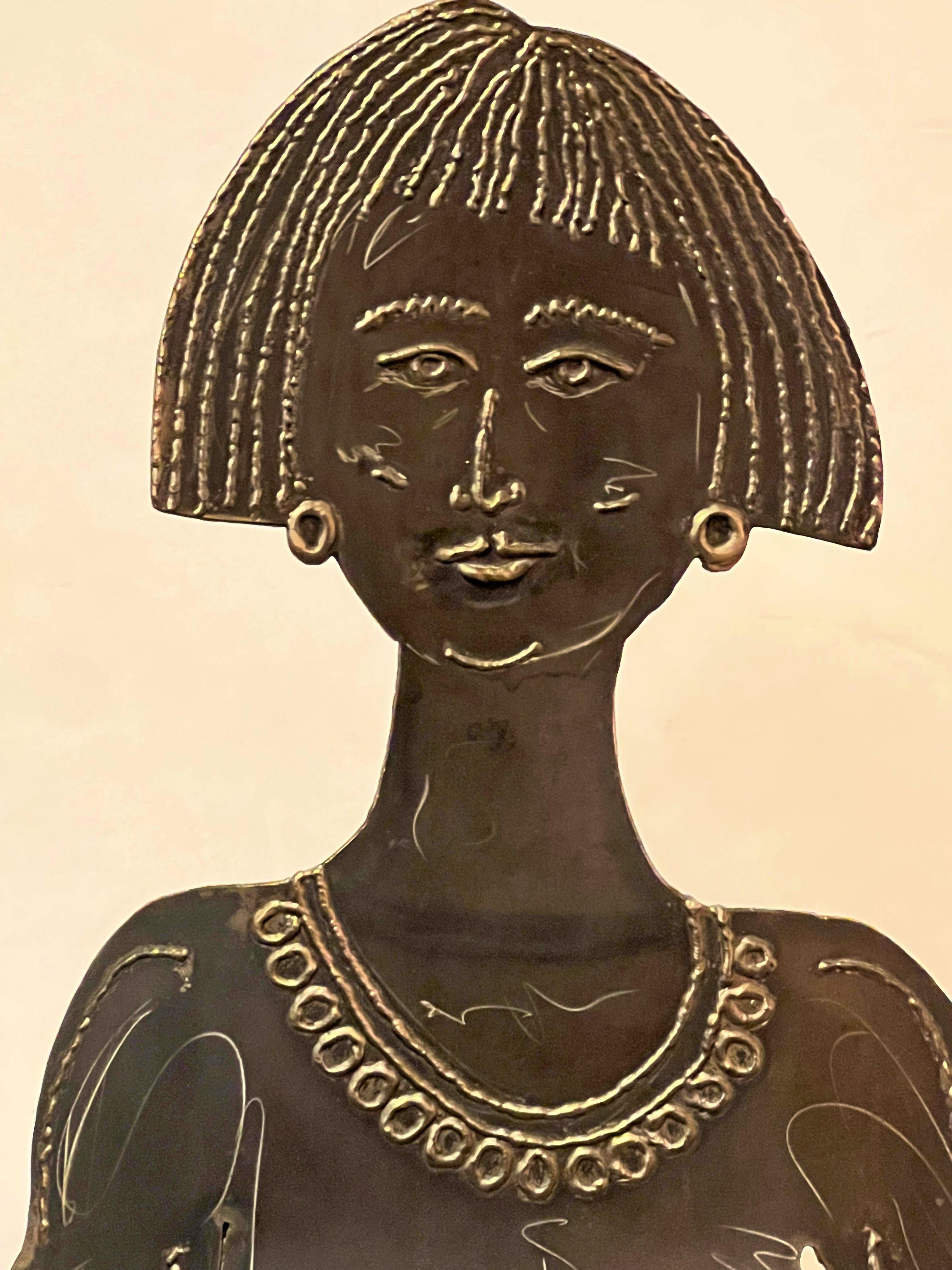 lebensgroße Messing-Skulptur „Sharon“ von Robert Lee Morris 2