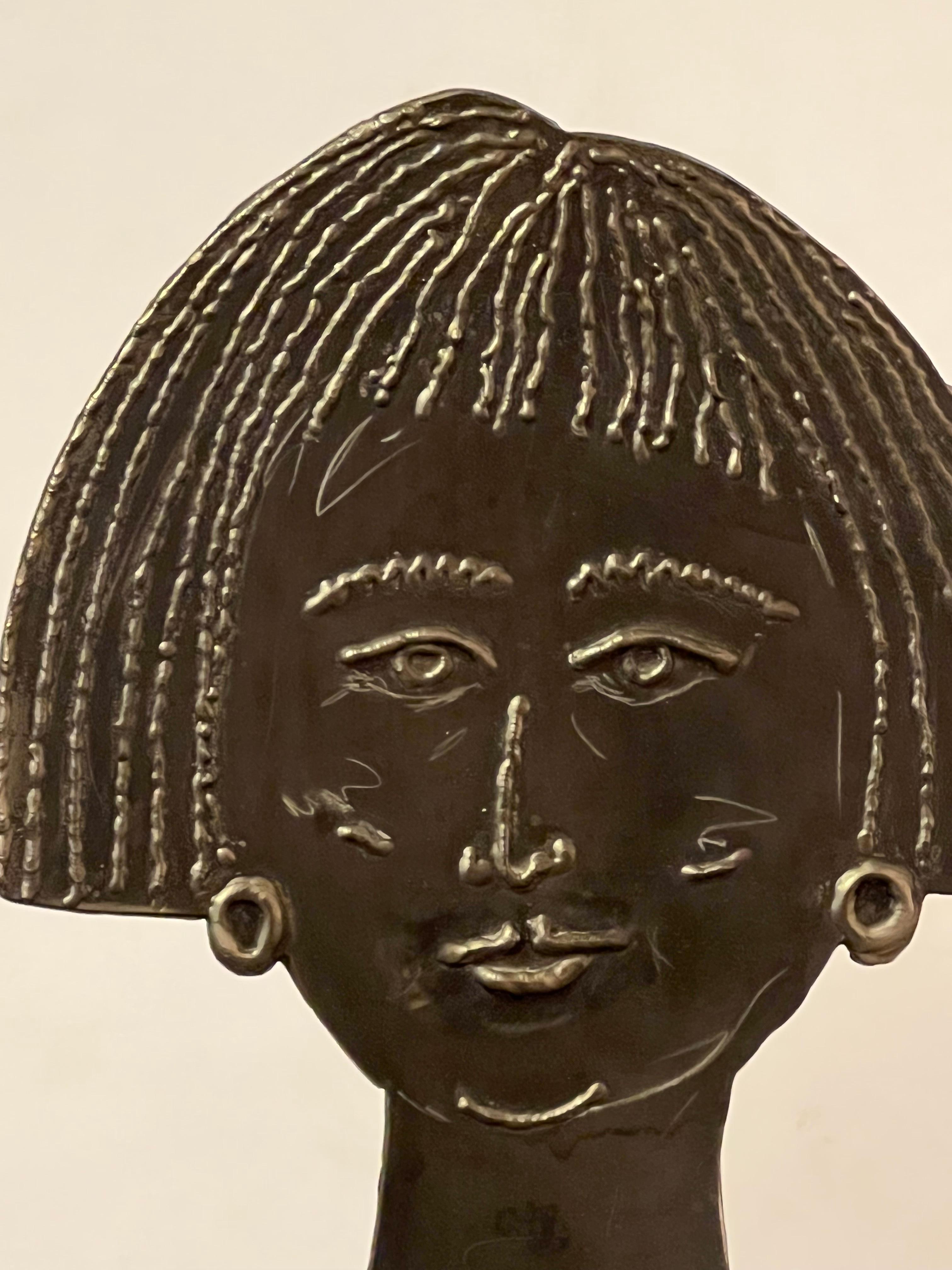 lebensgroße Messing-Skulptur „Sharon“ von Robert Lee Morris 1