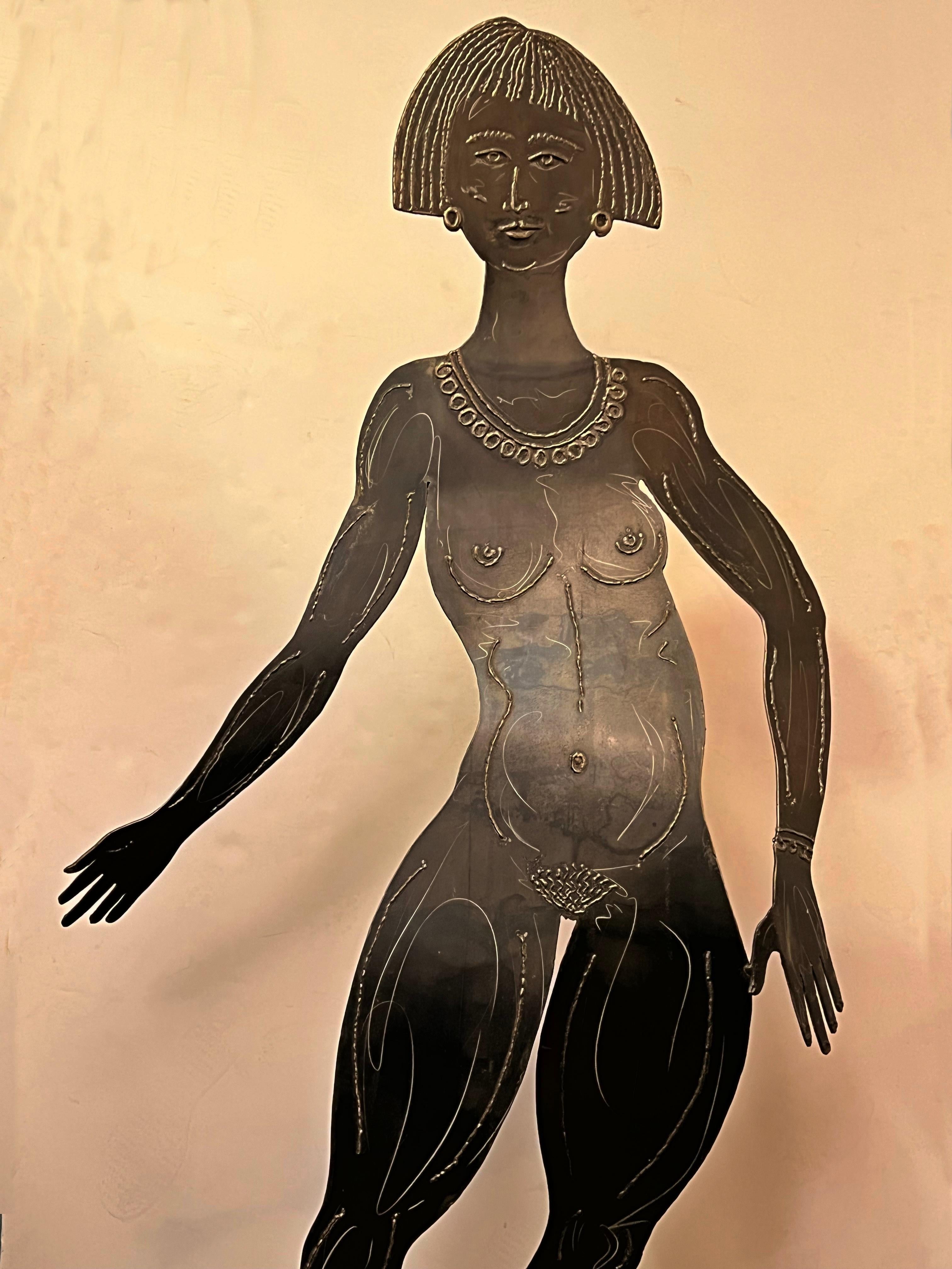 lebensgroße Messing-Skulptur „Sharon“ von Robert Lee Morris 5
