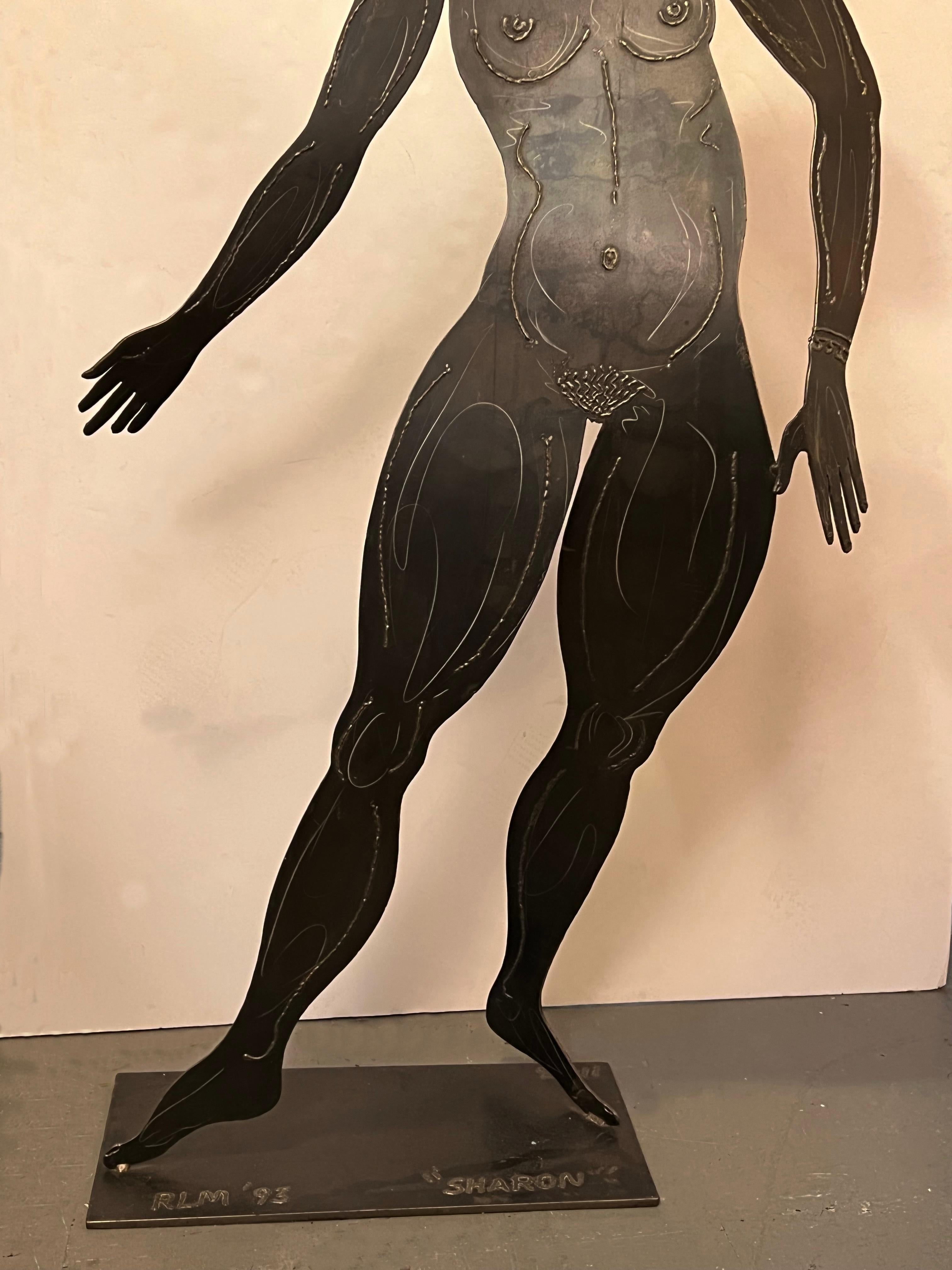 lebensgroße Messing-Skulptur „Sharon“ von Robert Lee Morris 6