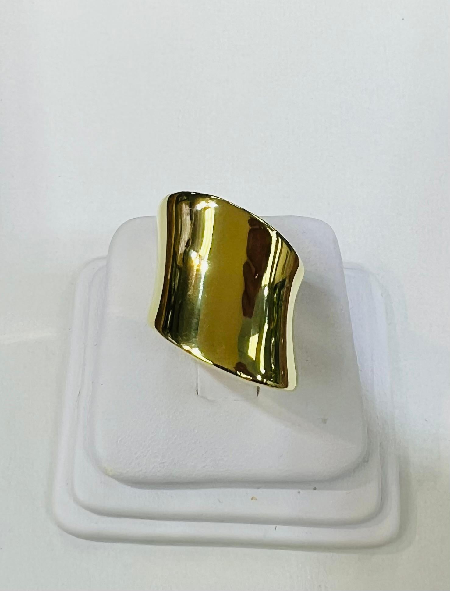 Robert Lee Morris 18K Gelbgold skulpturale breite Band im Zustand „Gut“ im Angebot in Los Angeles, CA