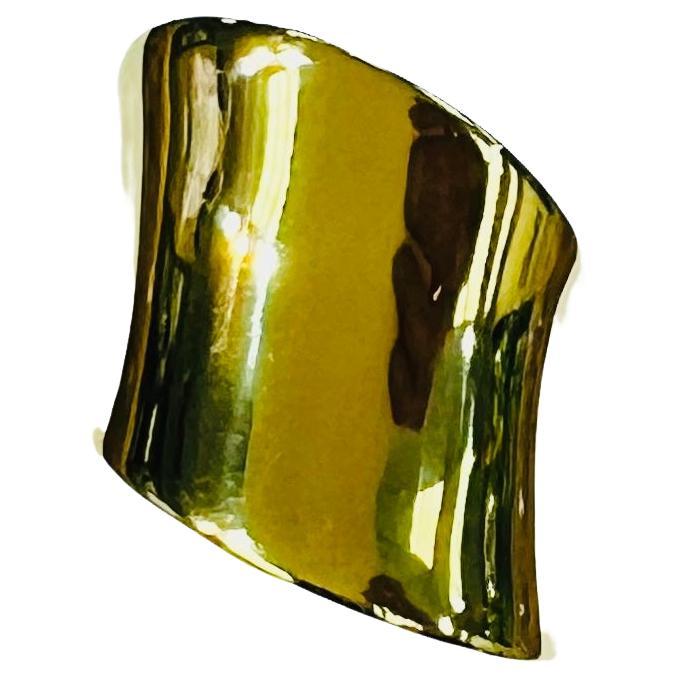 Robert Lee Morris 18K Gelbgold skulpturale breite Band im Angebot
