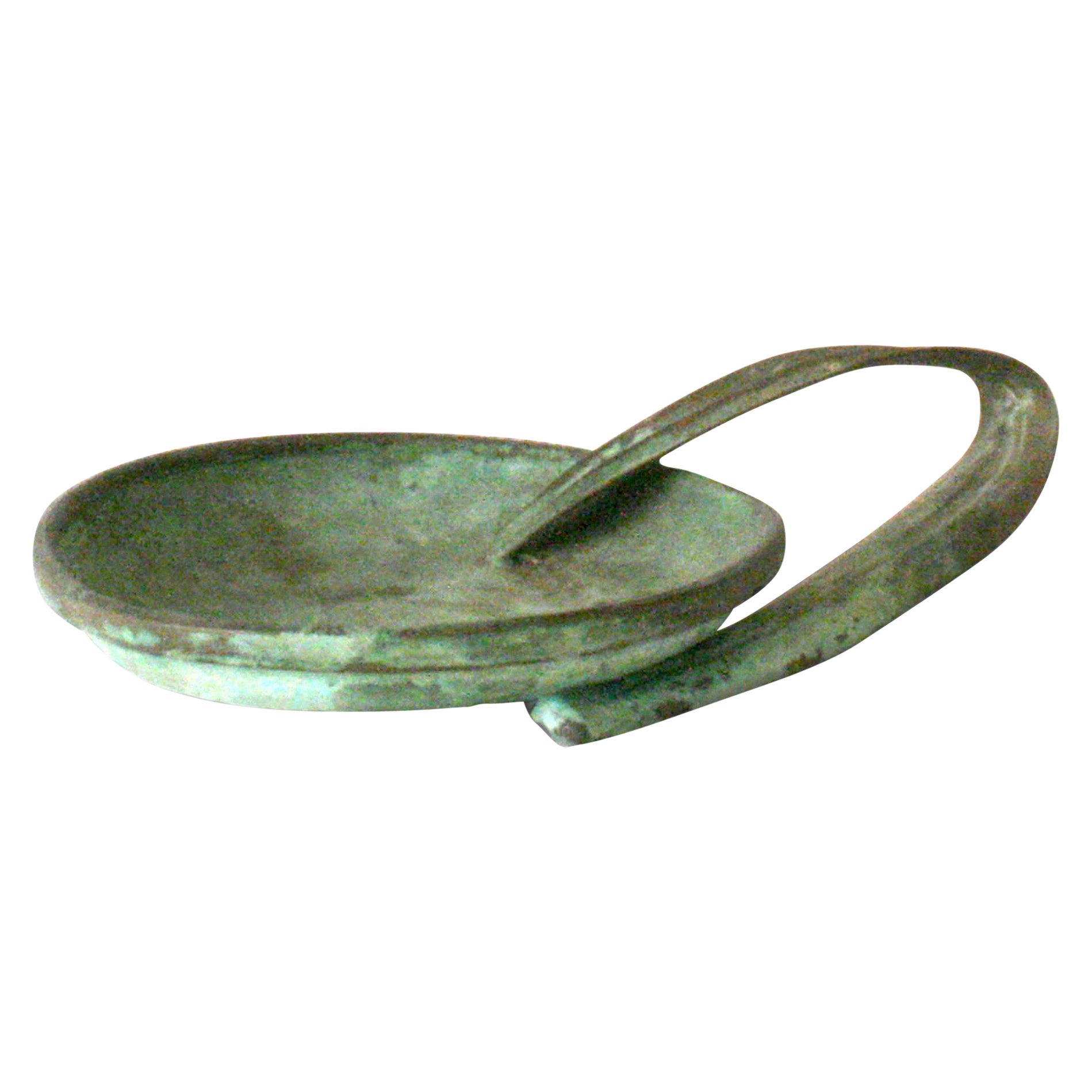 Robert Lee Morris "Ciotola di foglie piegate" Scultura in patina in vendita