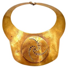 Robert Lee Morris Brass Crop Circle Collar