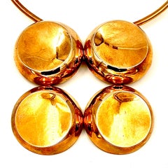 Robert Lee Morris Brass Four Disc Choker