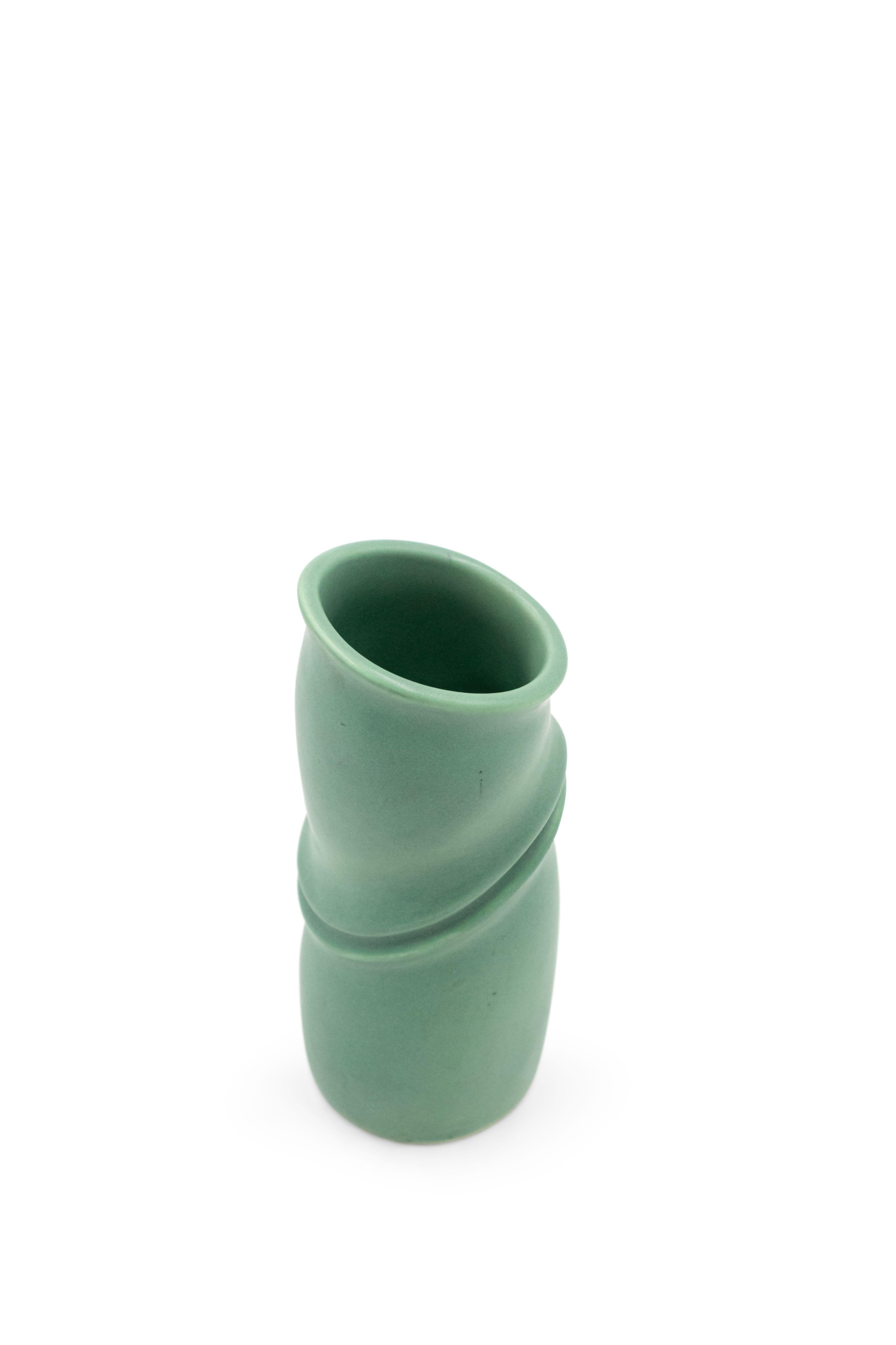 Robert Lee Morris, Celadon ceramic vase, Signed.
    