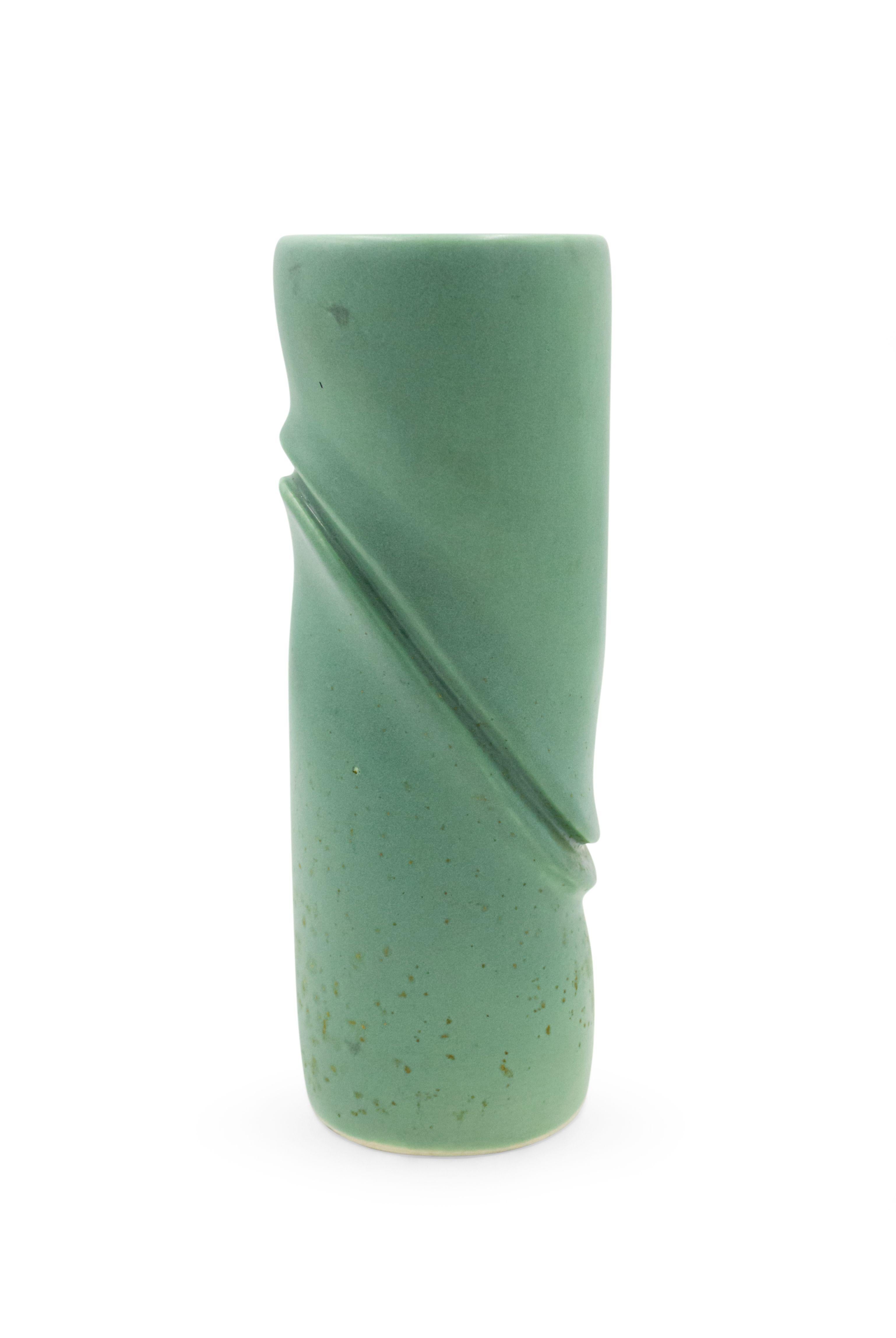 American Robert Lee Morris Celadon Ceramic Vase For Sale