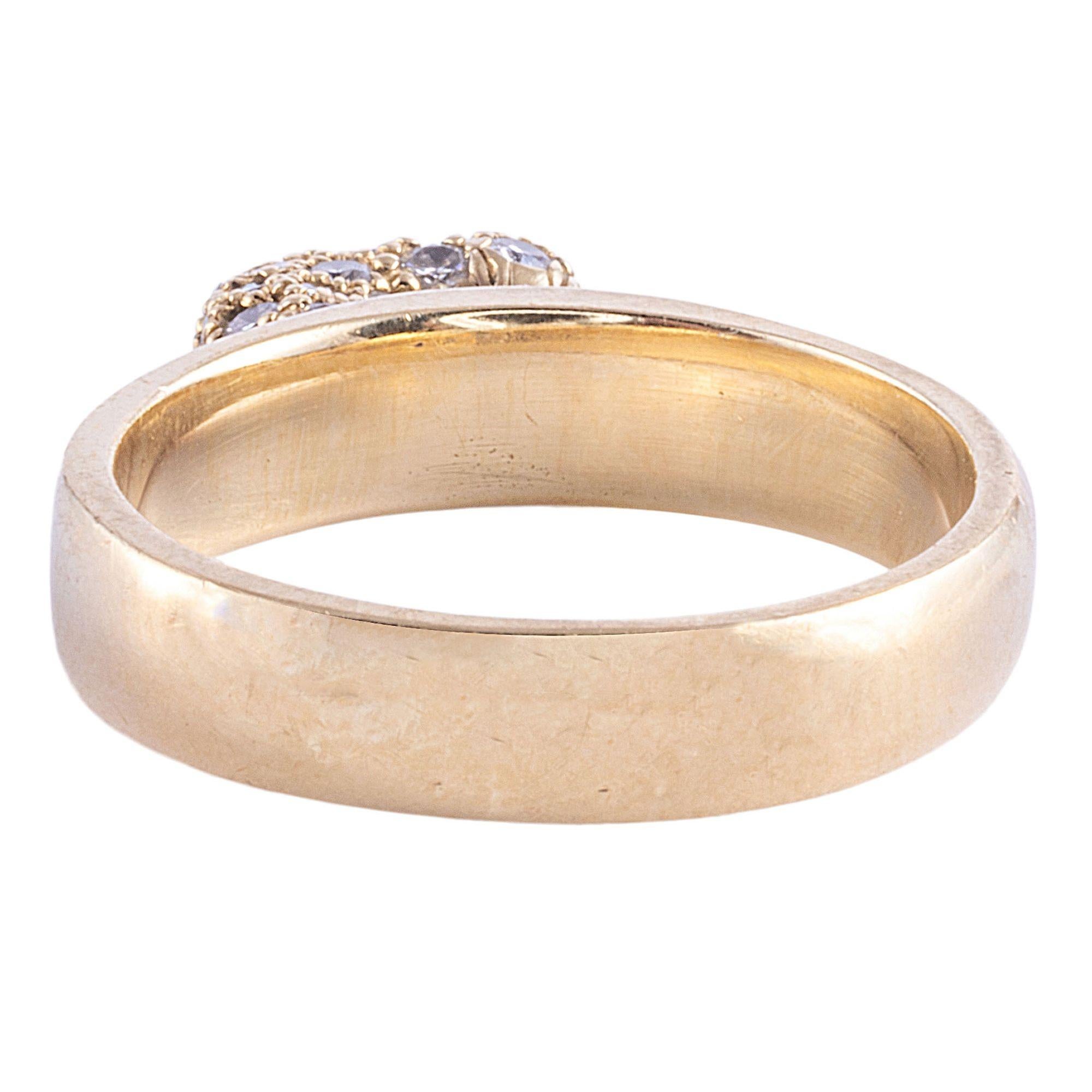 Women's Robert Lee Morris Diamond Heart Ring For Sale