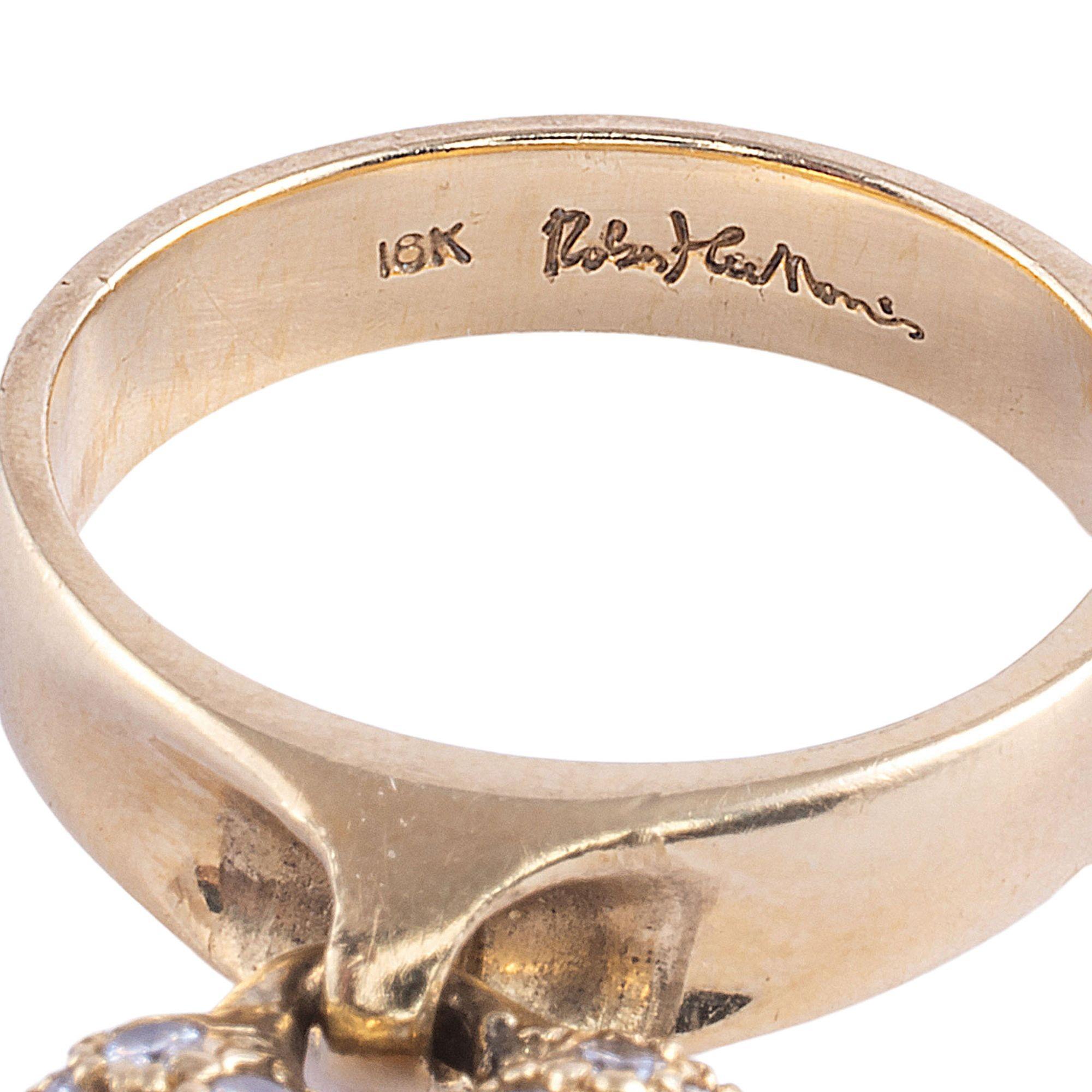 Robert Lee Morris Diamond Heart Ring For Sale 1