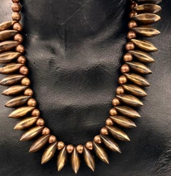 Robert Lee Morris Flared Egg Burst Necklace