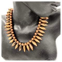 Robert Lee Morris Flared Egg Burst Necklace