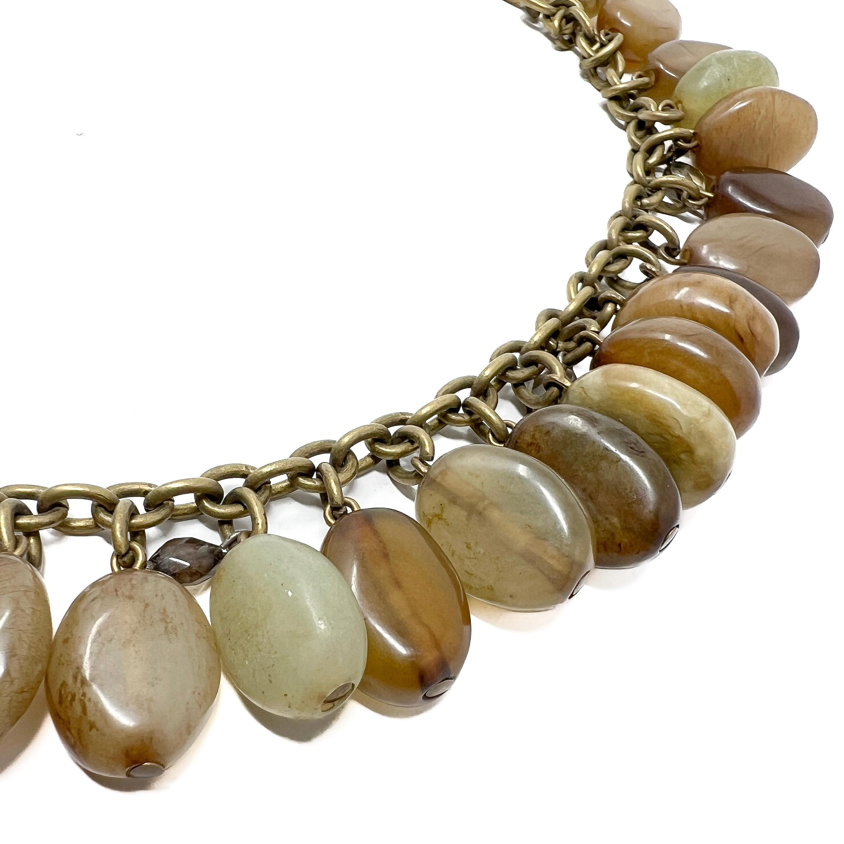 Robert Lee Morris pour Donna Karan, collier serpentin vintage du début des années 2000 4