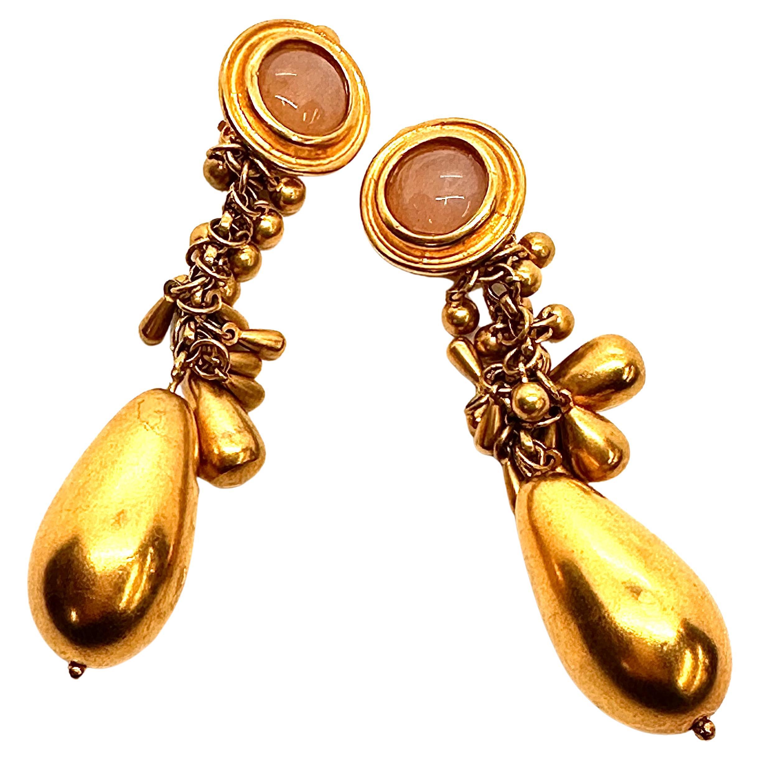 Robert Lee Morris for Donna Karan Rose Quartz Tear Drop Earrings For Sale  at 1stDibs | robert lee morris earrings, robert karan, robert lee morris  jewelry