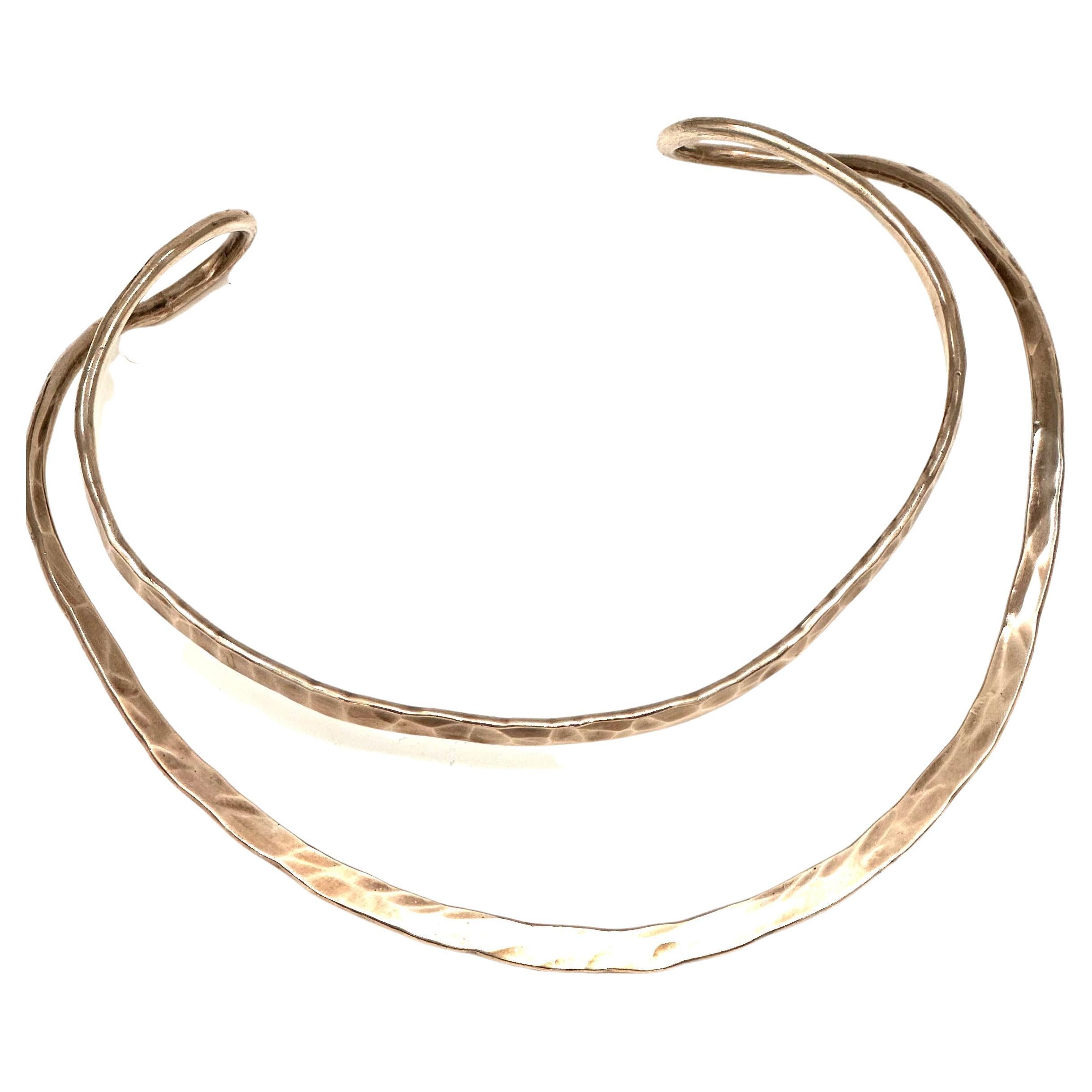 Robert Lee Morris Forged Sterling Silver Wire Collar