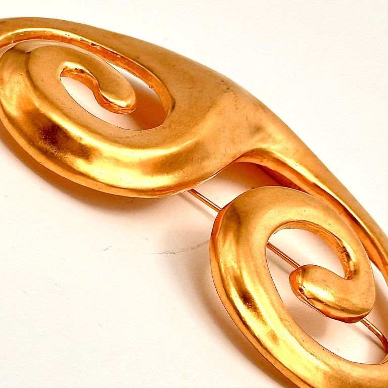 Robert Lee Morris Gilded Aardvark Brooch For Sale at 1stDibs