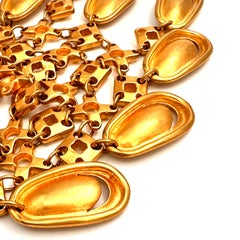 Robert Lee Morris Gilded Moonfeather Bib Casual Necklace